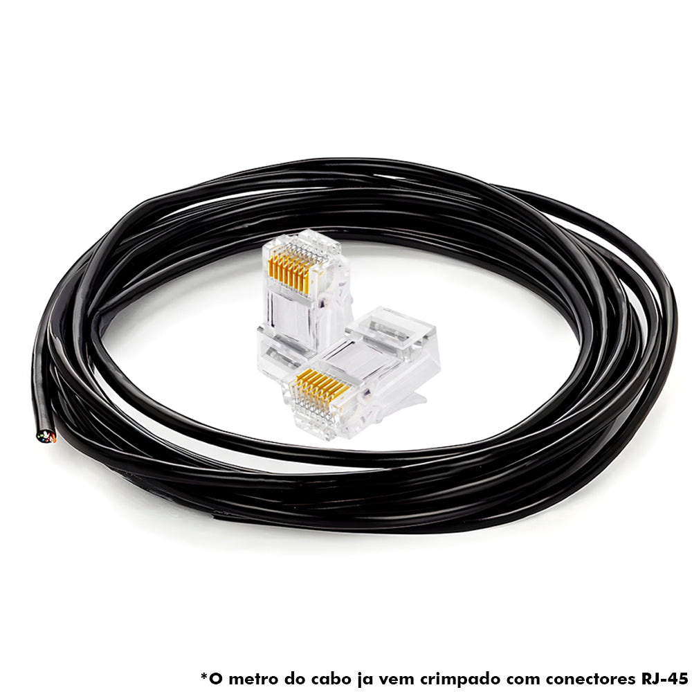 Metro de Cabo De Rede Landutti Upt Cat5 100% Cobre Condutti, Preto